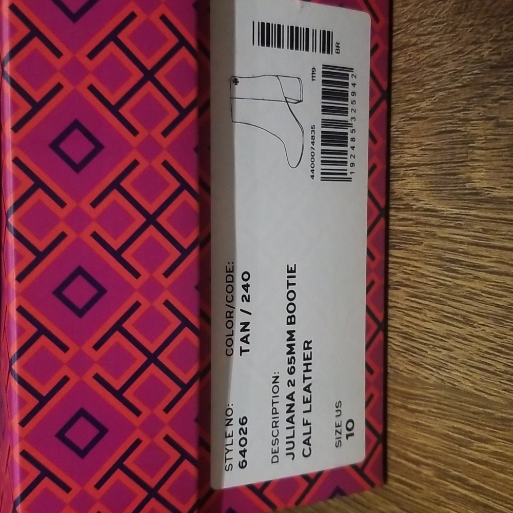 New Tory Burch Juliana 2 Leather Bootie Size 10 - Picture 6 of 12